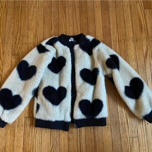 Splendid Black and Cream Fuzzy Jacket